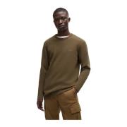 Khaki Trui Stijlvol Casual Mode Hugo Boss , Green , Heren