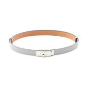 Pre-owned Fabric belts Hermès Vintage , Gray , Dames