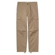 Reguliere Cargo Broek Leer Gewassen Carhartt Wip , Beige , Heren