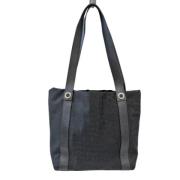 Pre-owned Canvas shoulder-bags Bvlgari Vintage , Black , Dames