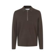 Half Zip Sweater Samsøe Samsøe , Brown , Heren