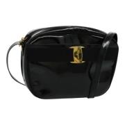 Pre-owned Canvas shoulder-bags Salvatore Ferragamo Pre-owned , Black ,...