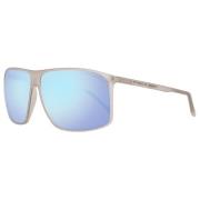 Mannen Vierkante Zonnebril Blauw Gespiegeld Porsche Design , Beige , H...