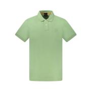 Groen Katoenen Poloshirt Hugo Boss , Green , Heren