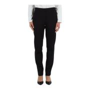 Hoge taille stretch broek Elena Mirò , Black , Dames