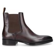 Libra Chelsea Boots van Kalbsleder Santoni , Brown , Heren