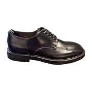 Italiaanse leren Derby schoenen met Vibram zool Green George , Black ,...