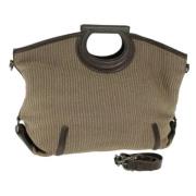 Pre-owned Fabric handbags Salvatore Ferragamo Pre-owned , Beige , Dame...