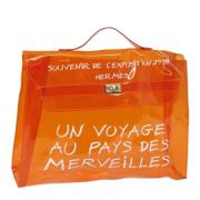 Pre-owned Fabric handbags Hermès Vintage , Orange , Dames