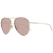 Gouden Aviator Zonnebril Bourgondische Spiegel Ana Hickmann , Yellow ,...