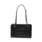 Pre-owned Leather crossbody-bags Chanel Vintage , Black , Dames