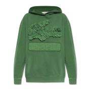 Sweatshirt met afneembaar logo Lacoste , Green , Dames