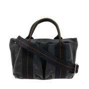 Pre-owned Leather handbags Hermès Vintage , Black , Dames