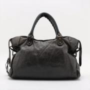 Pre-owned Leather balenciaga-bags Balenciaga Vintage , Black , Dames