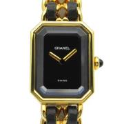 Pre-owned Metal watches Chanel Vintage , Black , Dames