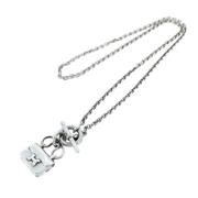 Pre-owned Silver necklaces Hermès Vintage , Gray , Dames