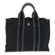 Pre-owned Canvas totes Hermès Vintage , Black , Dames