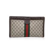 Pre-owned Leather gucci-bags Gucci Vintage , Beige , Dames