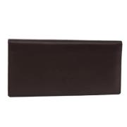 Pre-owned Leather wallets Saint Laurent Vintage , Red , Dames