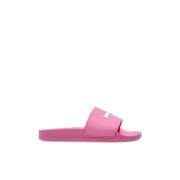 Slippers met logo Palm Angels , Pink , Dames