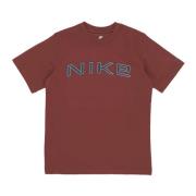 Rode Phoenix Tee Sportkleding Crew T-shirt Nike , Red , Dames