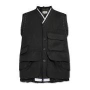 Vest met vintage-effect Maison Margiela , Black , Heren