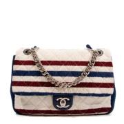 Pre-owned Canvas chanel-bags Chanel Vintage , Blue , Dames