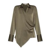 Losvallend overhemd Helmut Lang , Green , Dames