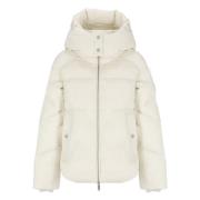 Gewatteerde donsjas met afneembare capuchon Woolrich , Beige , Dames