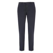 Blauwe Katoenen Broek met Zakken Briglia , Blue , Heren