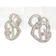 Pre-owned Metal earrings Chanel Vintage , Gray , Dames