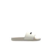 Slippers met logo Palm Angels , White , Dames