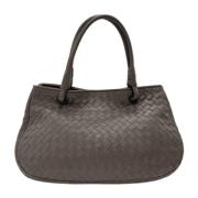 Pre-owned Linen handbags Bottega Veneta Vintage , Green , Dames