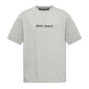 T-shirt met print Palm Angels , Gray , Heren