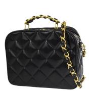 Pre-owned Leather chanel-bags Chanel Vintage , Black , Dames