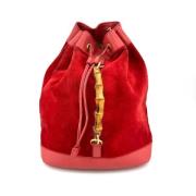 Pre-owned Suede gucci-bags Gucci Vintage , Red , Dames