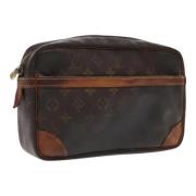 Pre-owned Canvas clutches Louis Vuitton Vintage , Brown , Dames