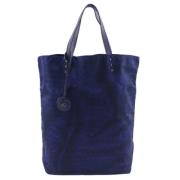 Pre-owned Canvas totes Bottega Veneta Vintage , Blue , Dames