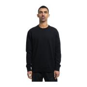 Diagonaal Fleece Logo Sweatshirt C.p. Company , Black , Heren