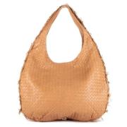 Pre-owned Leather handbags Bottega Veneta Vintage , Beige , Dames