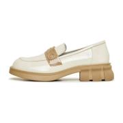 Lakleren loafers - Beige Cesare Gaspari , Beige , Dames