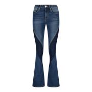 Flare Jeans met Speciale Been Details Raizzed , Blue , Dames