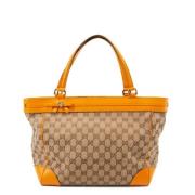 Pre-owned Canvas totes Gucci Vintage , Orange , Dames