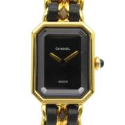 Pre-owned Metal watches Chanel Vintage , Black , Dames