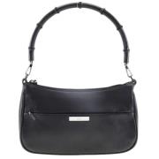 Pre-owned Leather shoulder-bags Gucci Vintage , Black , Dames