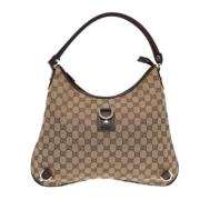 Pre-owned Canvas gucci-bags Gucci Vintage , Beige , Dames