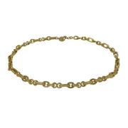 Pre-owned Metal necklaces Yves Saint Laurent Vintage , Yellow , Dames