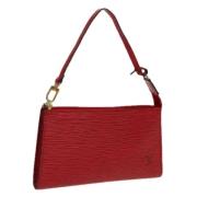 Pre-owned Leather louis-vuitton-bags Louis Vuitton Vintage , Red , Dam...