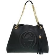 Pre-owned Leather gucci-bags Gucci Vintage , Black , Dames