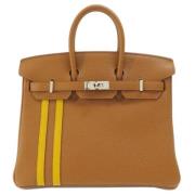 Pre-owned Leather handbags Hermès Vintage , Brown , Dames